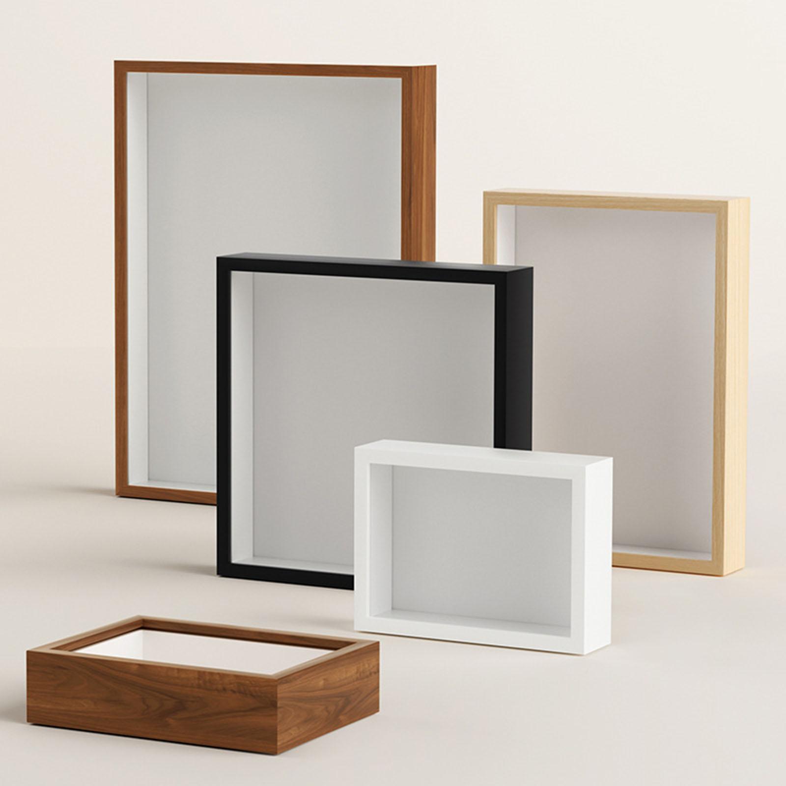 Picture Frame - Wooden Shadow Box Picture Frame with