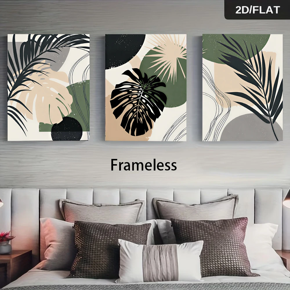 Multiple sizes 3pc frameless C - Abstract Canvas Set ulasan dan harga