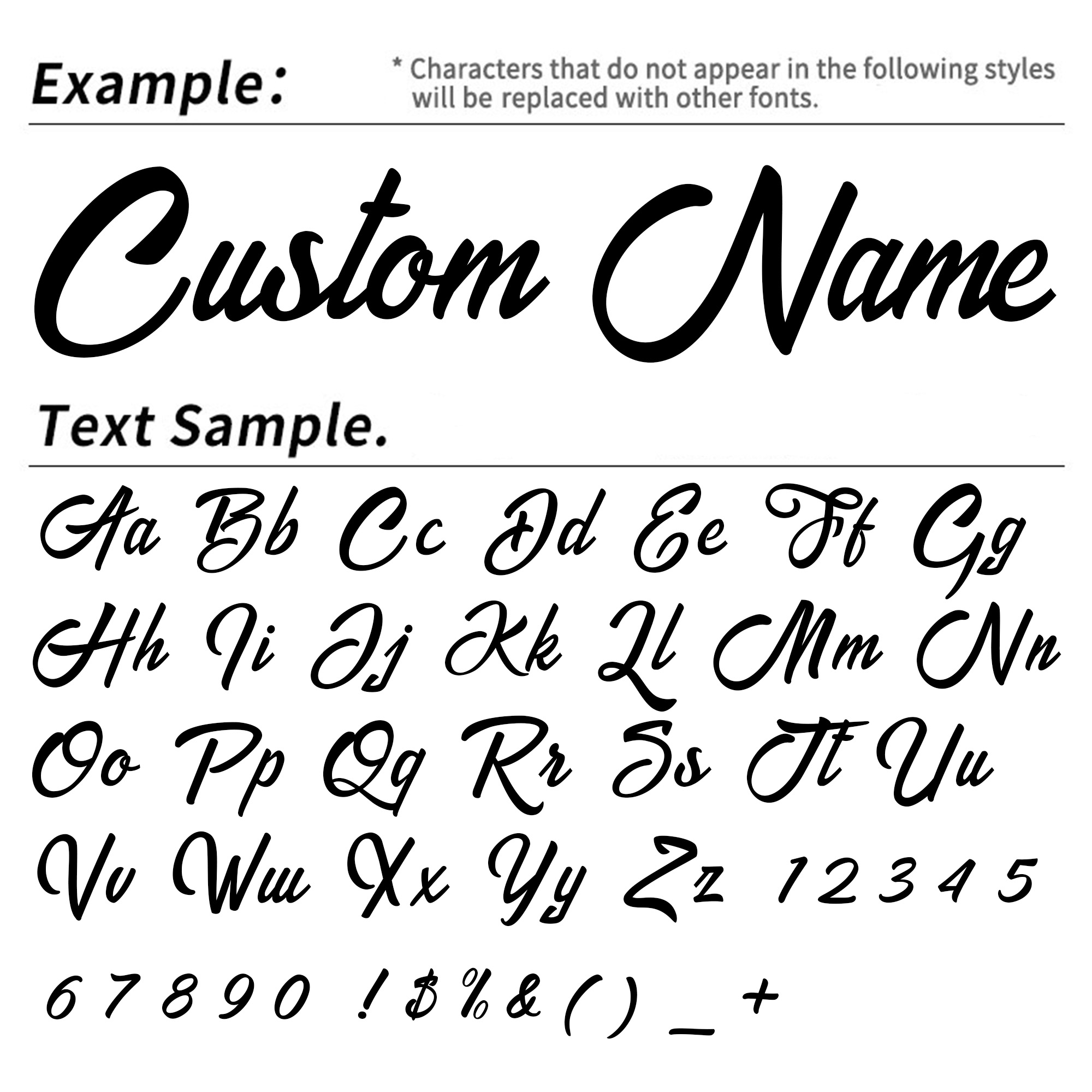 2PCS Custom Cursive Name Vinyl - Wall Sticker ulasan dan harga