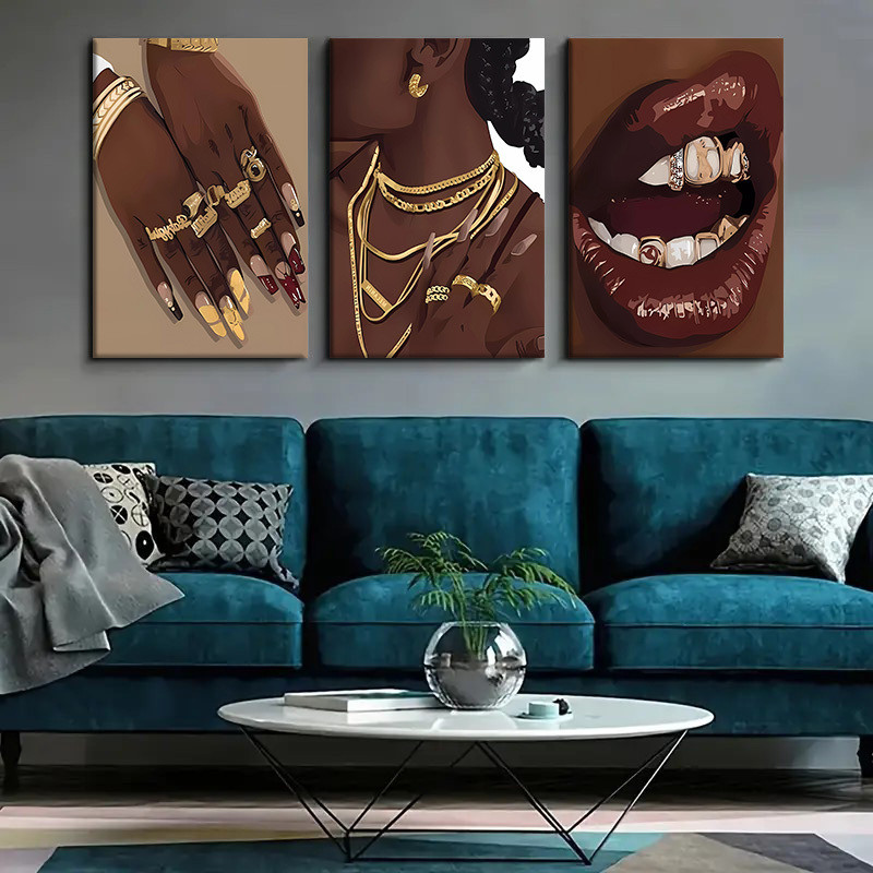 3pcs Framed Abstract Canvas Ar - Picture Frame ulasan dan harga