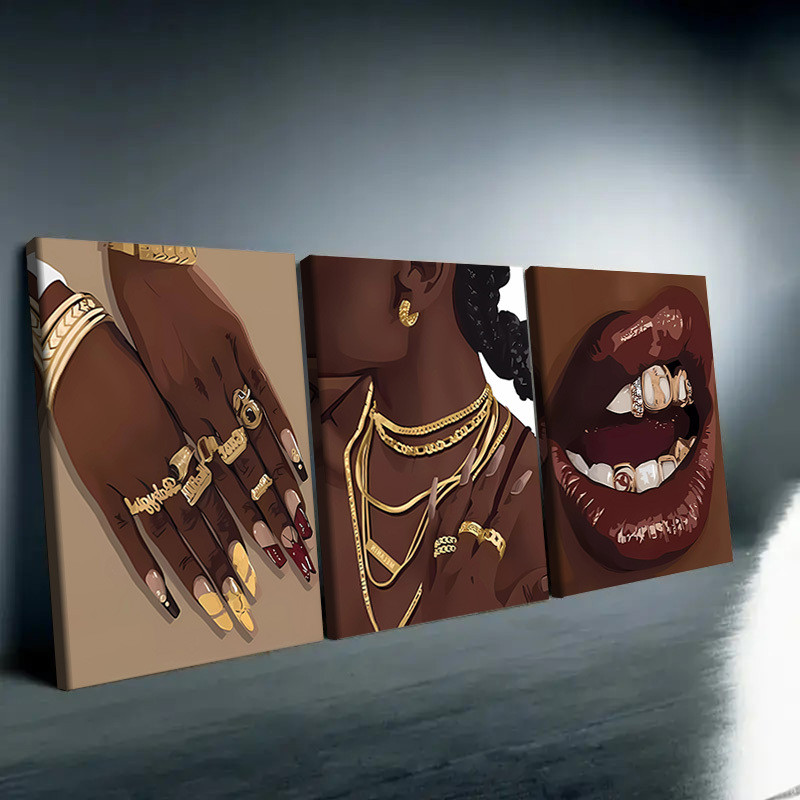 3pcs Framed Abstract Canvas Ar - Picture Frame ulasan dan harga