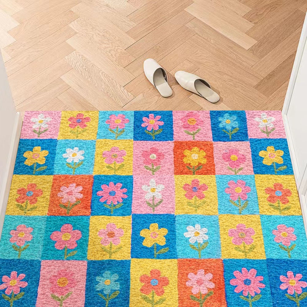 Colorful Floral Patchwork Carp - Area Rug ulasan dan harga