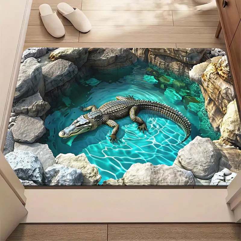 3D Stereoscopic Door Mat Creat - Area Rug ulasan dan harga