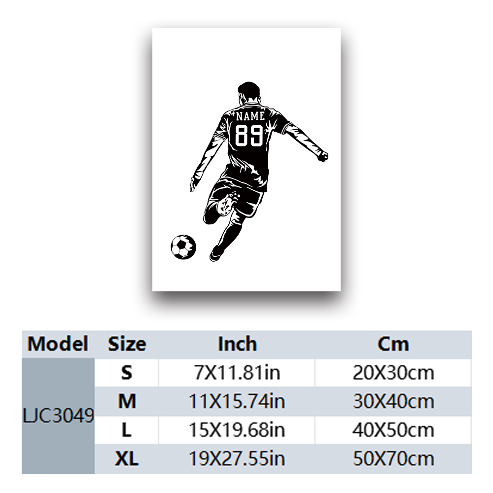 1PC Football Player Customizab - Picture Frame ulasan dan harga