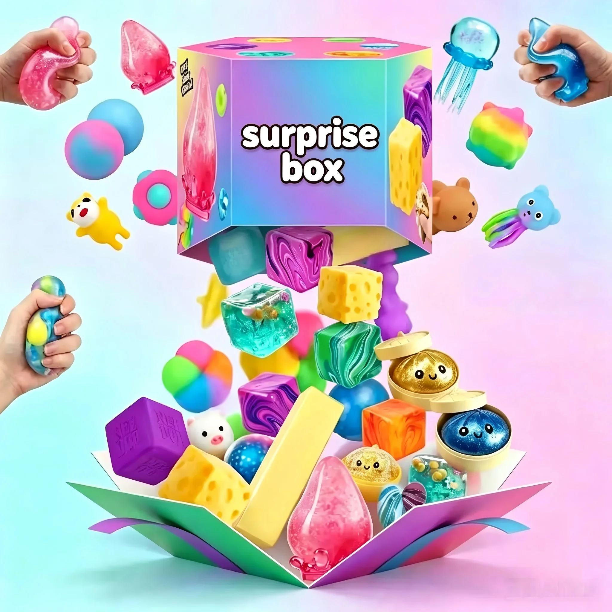 120+Pcs Surprise Box Toys Nove - Curtain Curtain ulasan dan harga